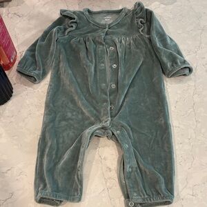 Carters velour baby bodysuit